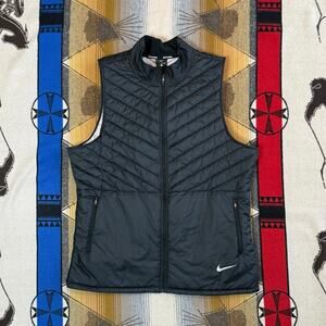 Nike Men’s AeroLayer Running Vest Black Weather Resistance Lightweight Size XL